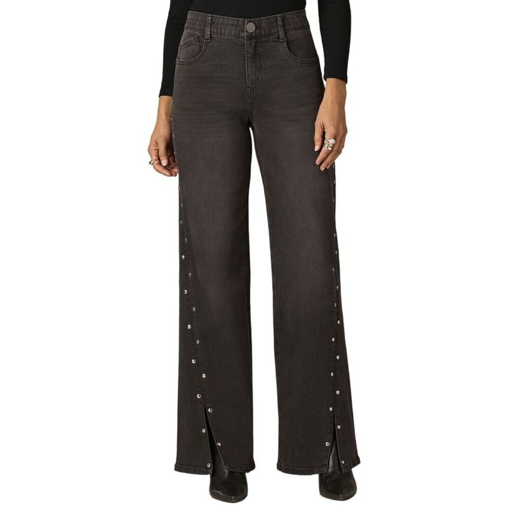 Wit & Wisdom Womens Sam High Rise Wide Leg Pant